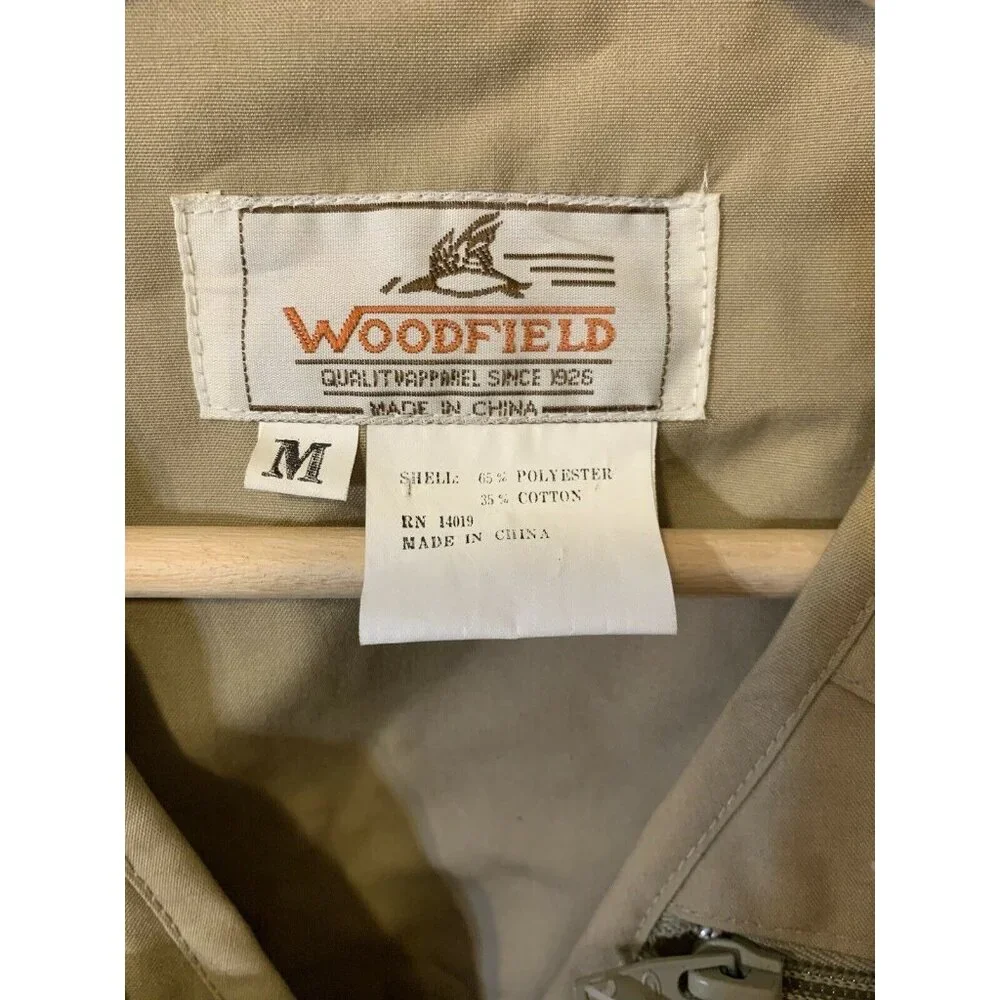 Vintage New Woodfield Fishing‎ Men’s Sz M Vest Tan